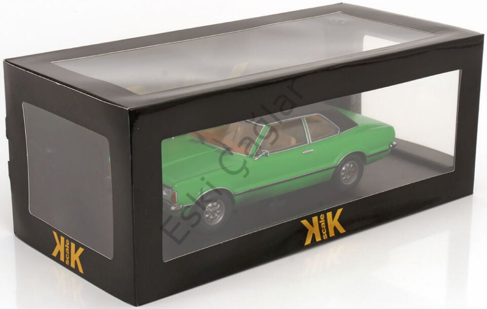 1:18 KKScale Ford Taunus GLX Limousine 1971 Green Dirty Version