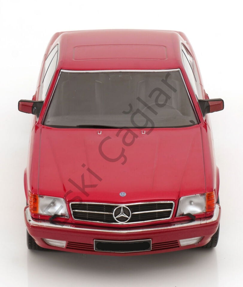 1:18 KKScale Mercedes Benz 560 SEC C126 1985 Rotmetallic