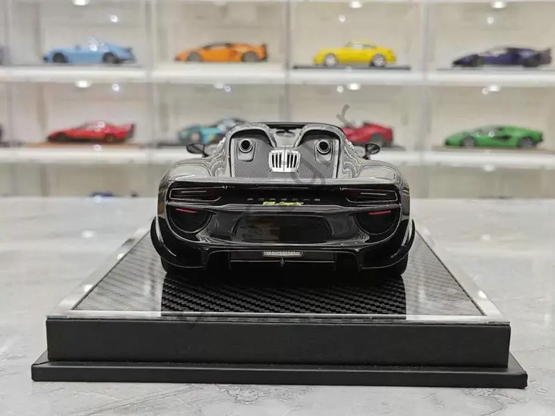 1:18 YY MODEL Porshe 918 Spider Black Resin Car Model