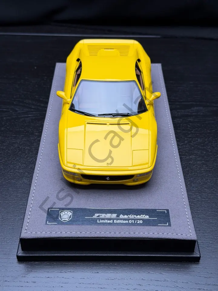 1:18 V8 Model Ferrari F355 Berlinetta (Yellow) Recine Car Model