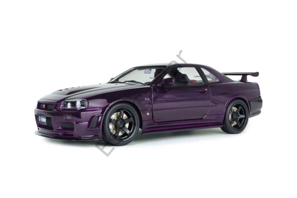 1:18 Solido Nissan Skyline GT-R (BNR34) Z-TUNE Midnight Purple 1999
