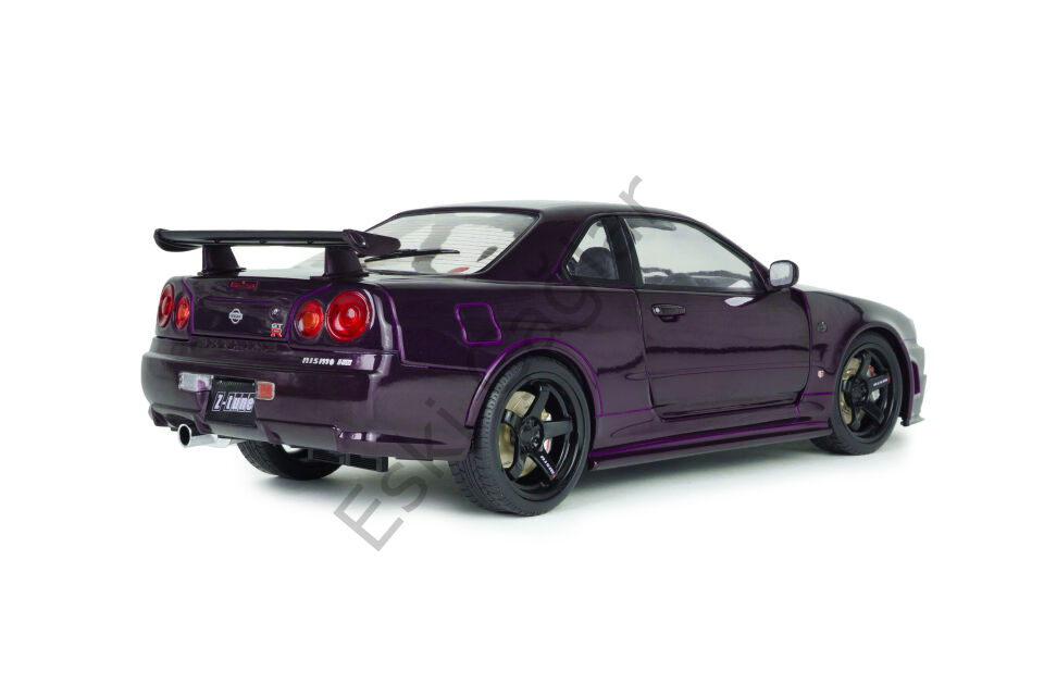 1:18 Solido Nissan Skyline GT-R (BNR34) Z-TUNE Midnight Purple 1999