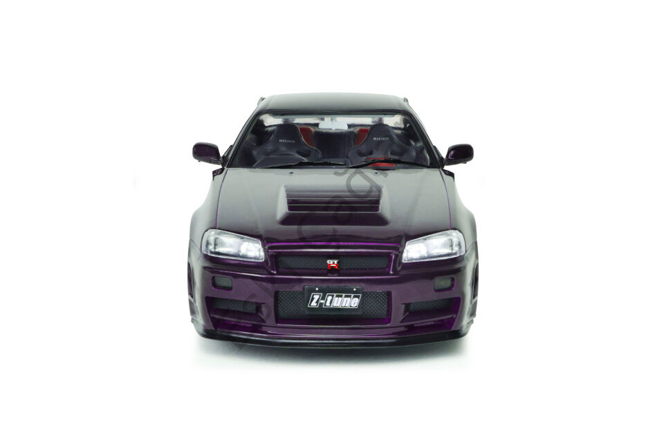1:18 Solido Nissan Skyline GT-R (BNR34) Z-TUNE Midnight Purple 1999
