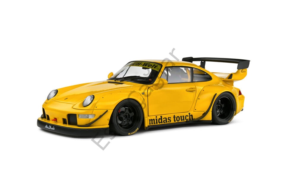 1:18 Solido Porsche RWB Bodykit MIDAS TOUCH Yellow 2023