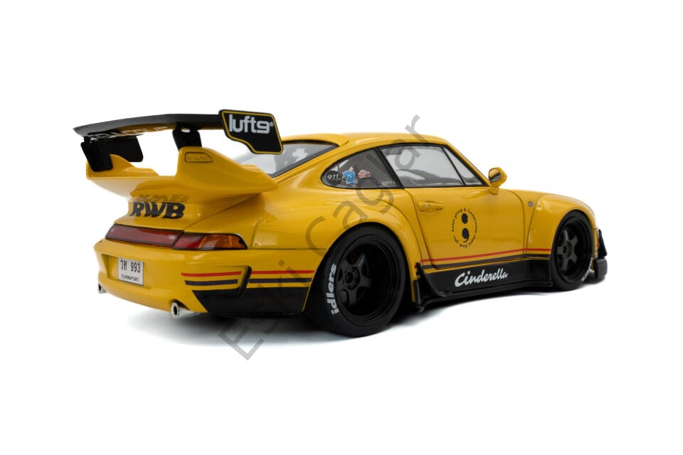 1:18 Solido Porsche RWB Bodykit CINDERELLA Yellow 2020