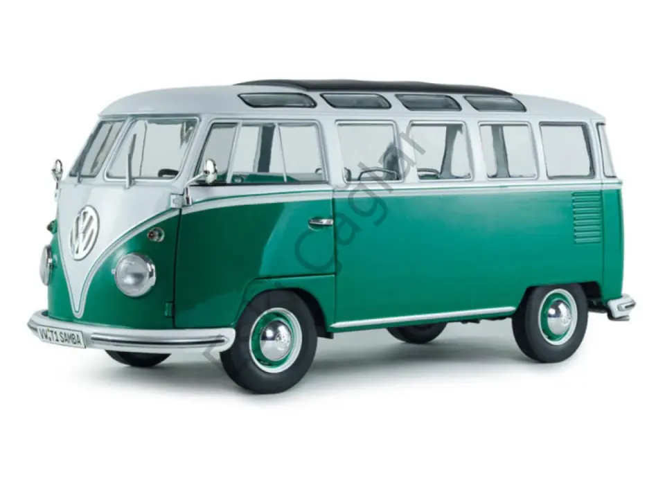 1:18 Solido Volkswagen T1 Samba 1962 Green / White
