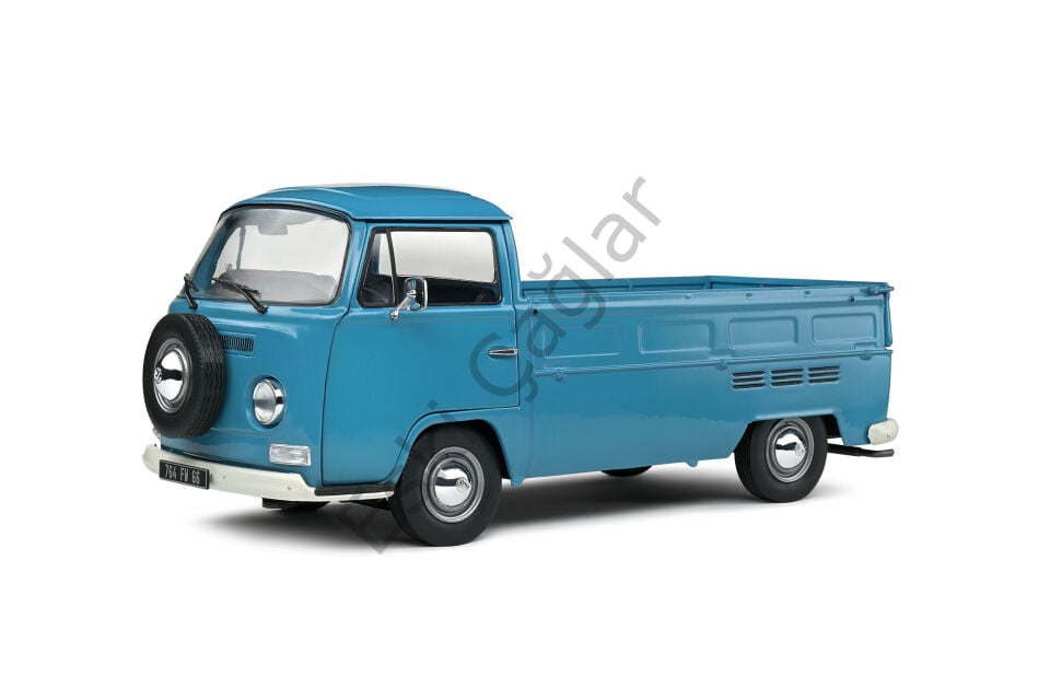 1:18 Solido Volkswagen T2 Pick Up Blue Petrol 1968