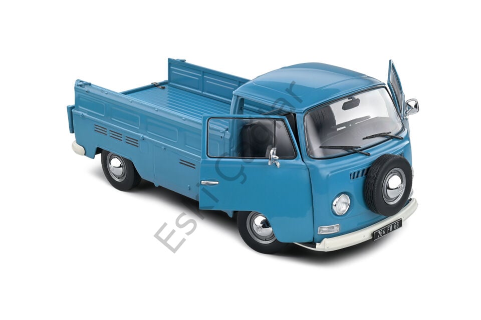 1:18 Solido Volkswagen T2 Pick Up Blue Petrol 1968