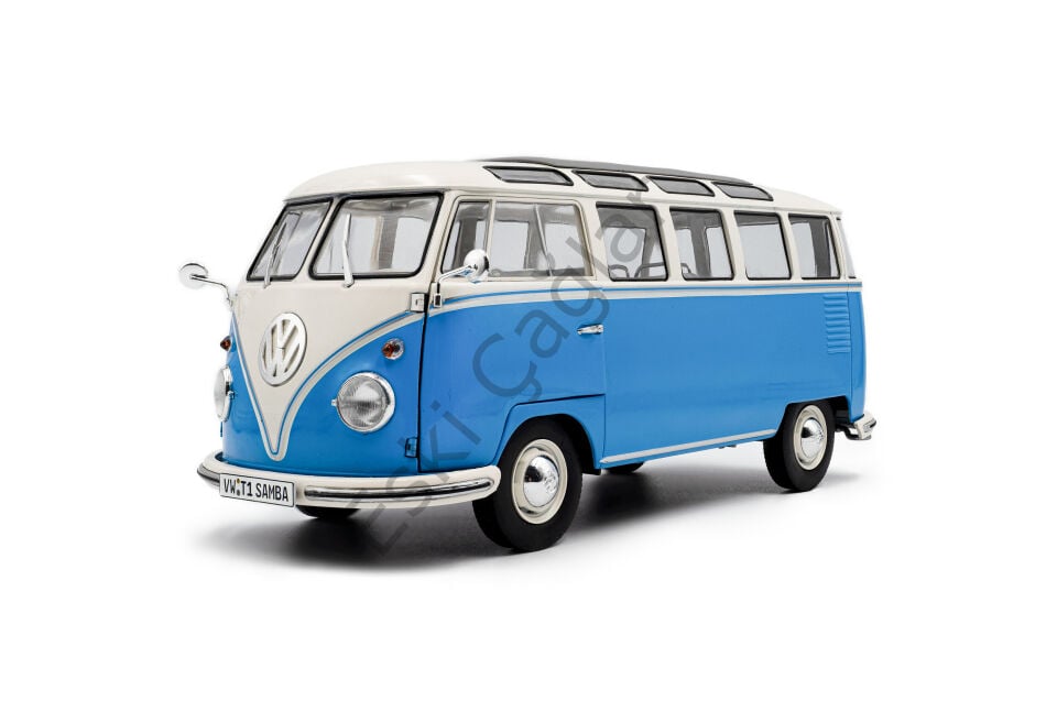 1:18 Solido Volkswagen T1 Samba Blue/White 1962