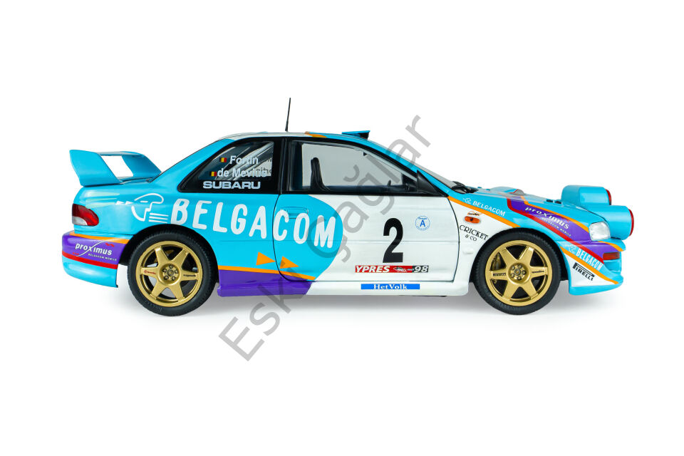 1:18 Solido Subaru Impreza S5 WRC99 – Belgium Ypres Westhoek Rally 1998  #2 G.DE Mevius/J-M.Fortin