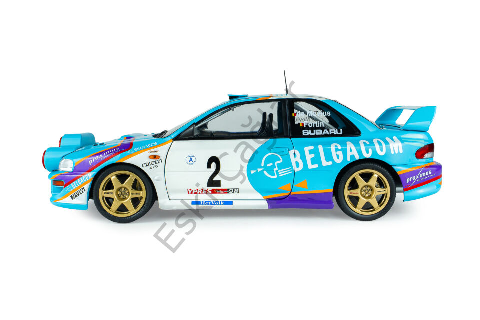 1:18 Solido Subaru Impreza S5 WRC99 – Belgium Ypres Westhoek Rally 1998  #2 G.DE Mevius/J-M.Fortin