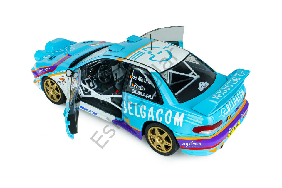 1:18 Solido Subaru Impreza S5 WRC99 – Belgium Ypres Westhoek Rally 1998  #2 G.DE Mevius/J-M.Fortin