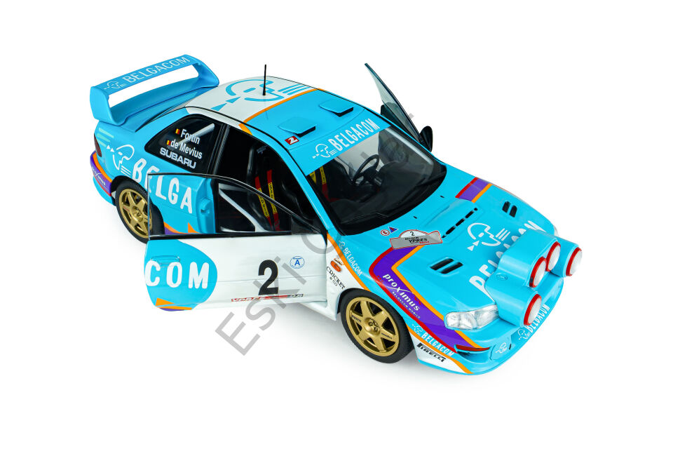 1:18 Solido Subaru Impreza S5 WRC99 – Belgium Ypres Westhoek Rally 1998  #2 G.DE Mevius/J-M.Fortin