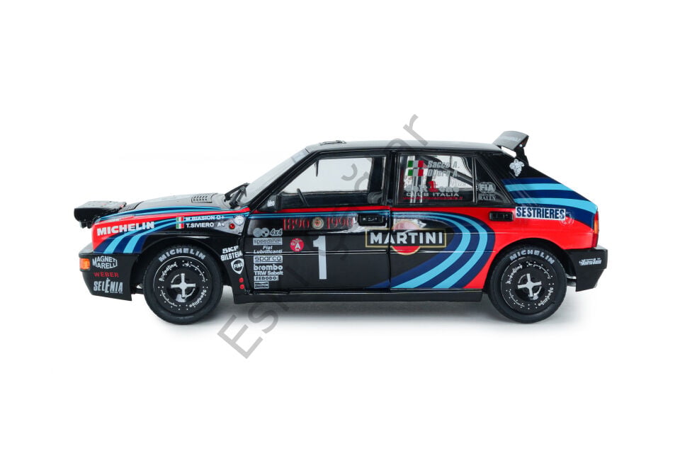 1:18 Solido Lancia Delta HF İntegrale Tribute To Biason Rallye Montecarlo A. Sacco 1990