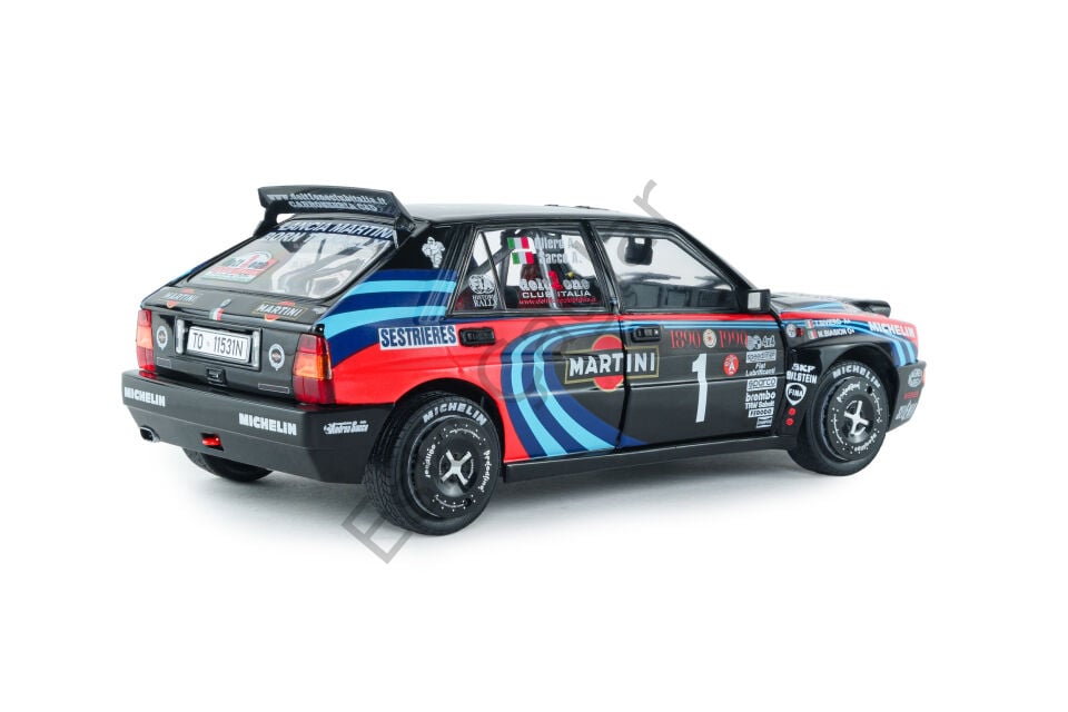 1:18 Solido Lancia Delta HF İntegrale Tribute To Biason Rallye Montecarlo A. Sacco 1990