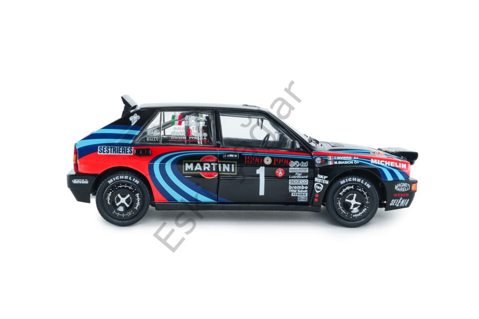 1:18 Solido Lancia Delta HF İntegrale Tribute To Biason Rallye Montecarlo A. Sacco 1990