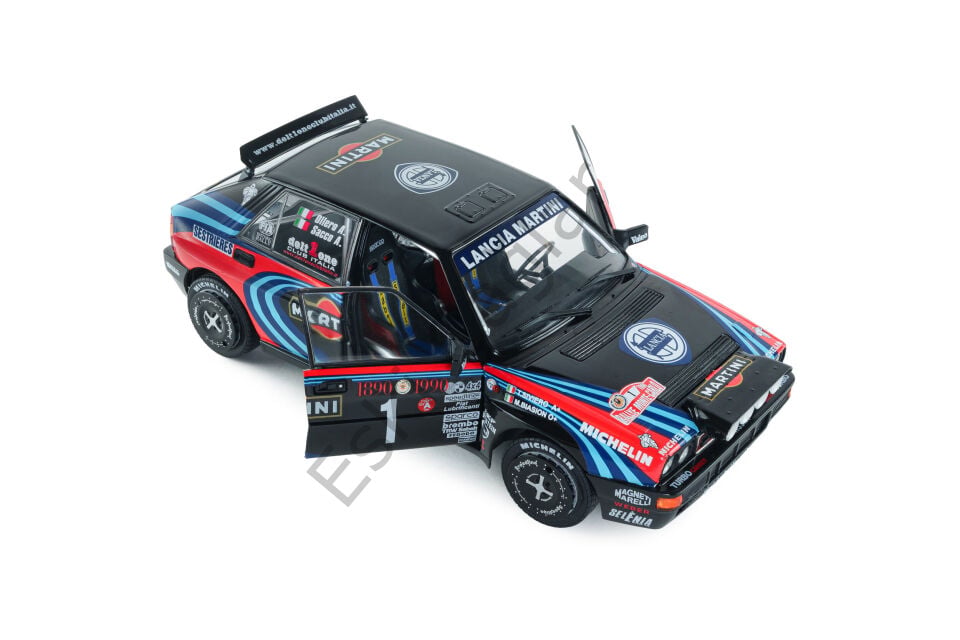 1:18 Solido Lancia Delta HF İntegrale Tribute To Biason Rallye Montecarlo A. Sacco 1990