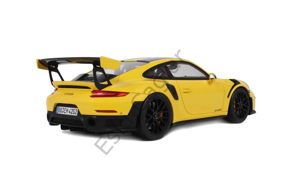 1:18 GT Spirit Porsche 911 (991.2) GT2 RS Nürburgring Lap Record Yellow 2017 (GT972) Limited Edition Resin Model