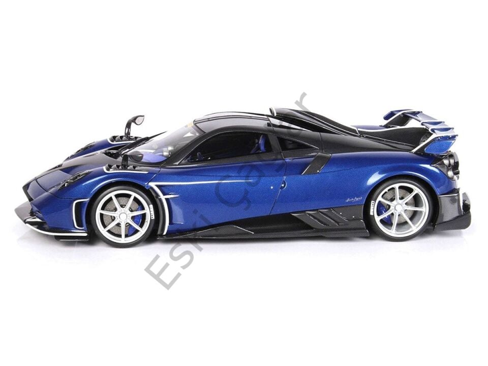 1:18 BBR Models Pagani Imola Blue Carbon Fiber Recine Model