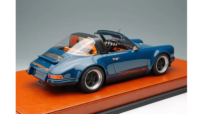 1:18 Make Up Porsche 911 (964) Targa Resistance Blue Recine Model