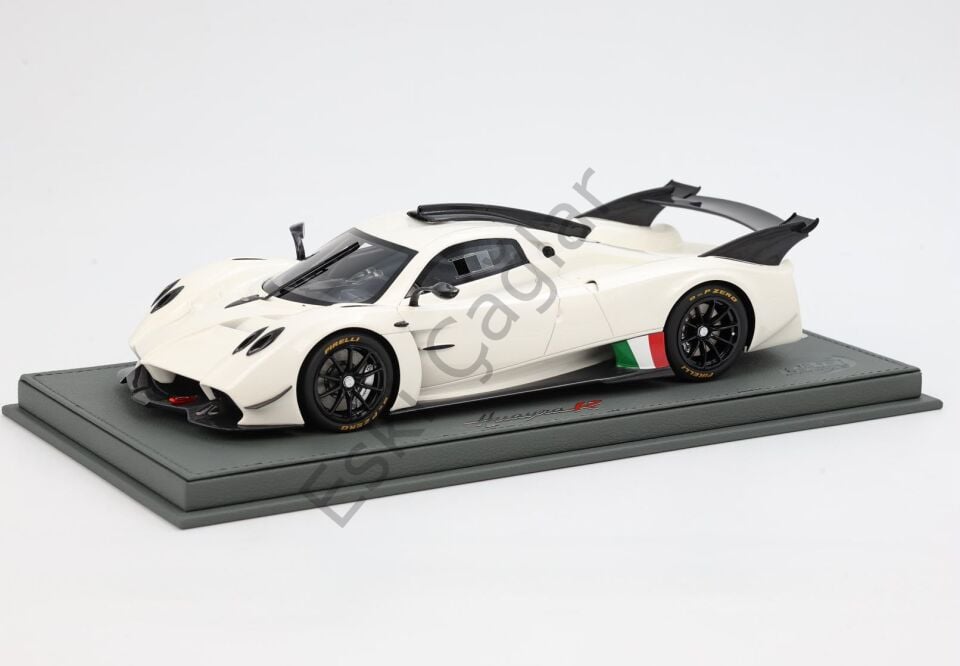 1:18 BBR Model Pagani Huayra R (White) Car Model Limited 100 Recine Model